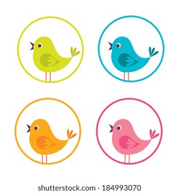 birdie design over white background vector illustration