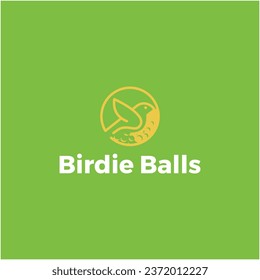 Birdie and golf logo design