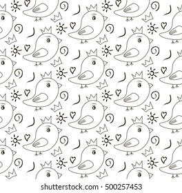 Birdie pattern. EPS 10