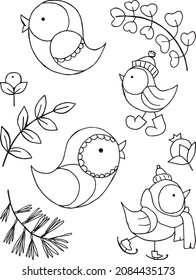 Imagen en blanco y negro de Birdie Set