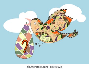 Birdie speckled with bag
