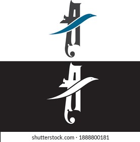 A BirdLetter logo  symbol illustration design