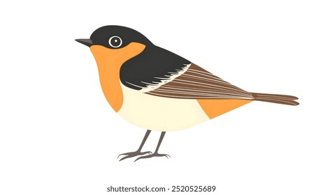 A bird,minimalistic flat vector illustration,plain white background