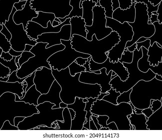 Birds abstract background. Vector illustration. 