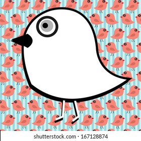 Birds Abstract  Backgrounds Vector 
