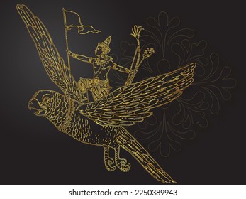 birds and angels of thai tradition
