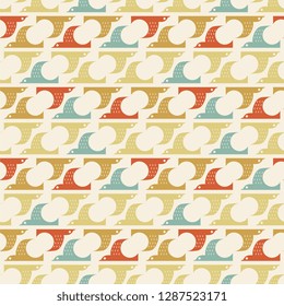 Birds background. Seamless pattern. Vector.
