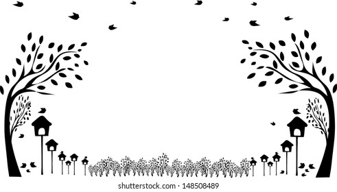 Birds and birdhouses