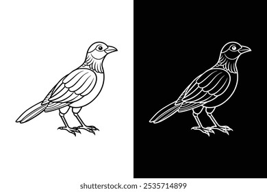 Birds black and white royalty free vector icon silhouettes. Dove Icon on Black and White Vector Background.