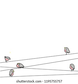 Birds blank note page