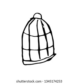 bird's cage hand drawn