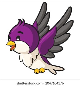 birds cartoon colorfull vector illustration