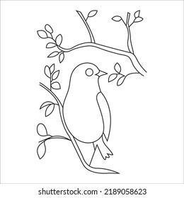 Birds coloring page for free