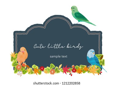 Bird's cute frame