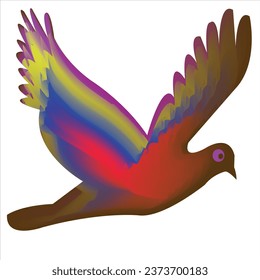 Vögel verschiedener Posen einzeln auf weißem Hintergrund. süße Bullfinches Vögel wandern Vektorgrafik. Animation, die der Vogel fliegt. Logo-Symbol-Design
