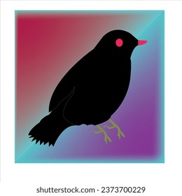 pájaros en diferentes posiciones aislados en un fondo blanco. gráfico vectorial de migración de aves de bullfinches lindos. animación que el pájaro está volando. diseño de icono de logotipo de pájaro