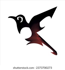 birds in different poses isolated on white background. cute bullfinches birds migration vector graphic. animation the bird is flying. bird logo icon design