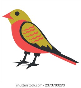 birds in different poses isolated on white background. cute bullfinches birds migration vector graphic. animation the bird is flying. bird logo icon design