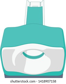 birds eye 2 back MRI scanner medical equipment.