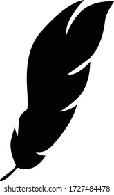 Birds feather icon simple Illustration Clip Art vector