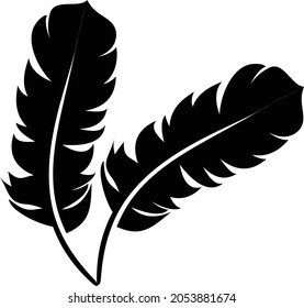 Birds of Feather silhouette vector art and illustration