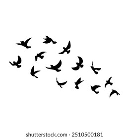 Vögel flach Symboldesign, Vogelsymbol