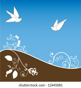 birds in flight