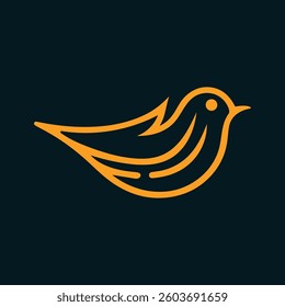 birds and flight dove.  linear bird vector, simple bird logo.  Royal Wild Animal Line Art Logo