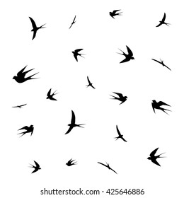birds in flight,vector illustration
