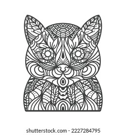 birds floral motif zentangle mandala illustration for coloring pages