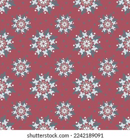BIRDS AND FLOWERS ORNAMENT SEAMLESS PATTERN