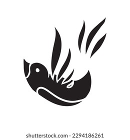 Birds fly , sky Vector