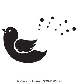 Birds fly , sky Vector