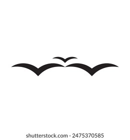 birds flying icon vector eps