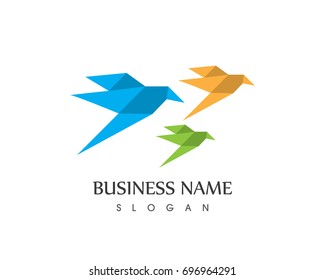 birds flying logo