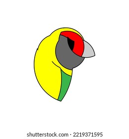 bird's head golden ratio style illustrator design. can be used for logos, social media, templates, and businesses