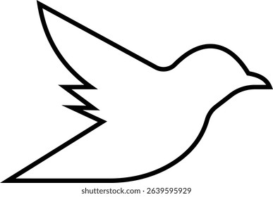Birds icon, Flying birds, animals, black silhouette, monochrome bird logo, abstract sticker on house wall or glass, Printable, protect birds from impact vector symbols, template designs art elements