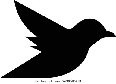 Birds icon, Flying birds, animals, black silhouette, monochrome bird logo, abstract sticker on house wall or glass, Printable, protect birds from impact vector symbols, template designs art elements