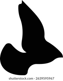 Birds icon, Flying birds, animals, black silhouette, monochrome bird logo, abstract sticker on house wall or glass, Printable, protect birds from impact vector symbols, template designs art elements