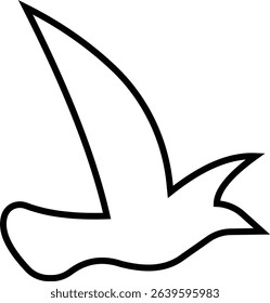 Birds icon, Flying birds, animals, black silhouette, monochrome bird logo, abstract sticker on house wall or glass, Printable, protect birds from impact vector symbols, template designs art elements