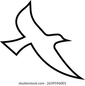 Birds icon, Flying birds, animals, black silhouette, monochrome bird logo, abstract sticker on house wall or glass, Printable, protect birds from impact vector symbols, template designs art elements