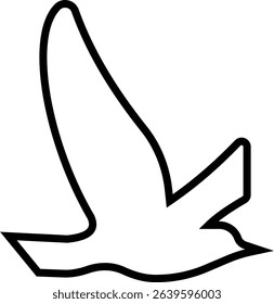 Birds icon, Flying birds, animals, black silhouette, monochrome bird logo, abstract sticker on house wall or glass, Printable, protect birds from impact vector symbols, template designs art elements