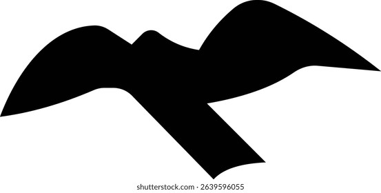 Birds icon, Flying birds, animals, black silhouette, monochrome bird logo, abstract sticker on house wall or glass, Printable, protect birds from impact vector symbols, template designs art elements