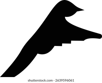 Birds icon, Flying birds, animals, black silhouette, monochrome bird logo, abstract sticker on house wall or glass, Printable, protect birds from impact vector symbols, template designs art elements