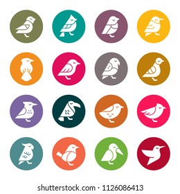 Birds icon set