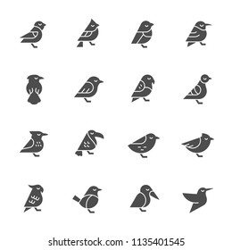 Birds icon set