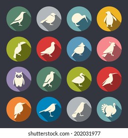 Birds icon set