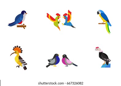 Birds icon set