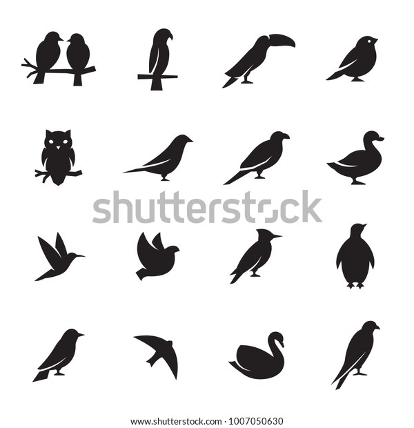 鳥のアイコンセット のベクター画像素材 ロイヤリティフリー