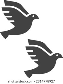 Imagen vectorial de icono de aves. Adecuado para aplicaciones web móviles y medios de impresión.